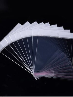 ถุงพลาสติกใส หัวมุกรูแขวน ขนาด 12x17-17.5 ซม. (ส่วนใช้งาน 12x12.1 ซม.) หนา 0.045mm