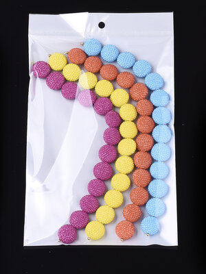 ถุงพลาสติกใส OPP(ถุงแก้ว) ฝากาว มีรูแขวนหัวมุก หน้าใสหลังขาว ขนาด 10x21 ซม.(ส่วนใช้งาน 10x16 ซม.) หนา 0.045 มม. แพ็ค 100 ใบ