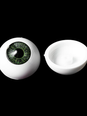 ลูกตาพลาสติกกลม ขนาด 16 มม. มี 2 สี