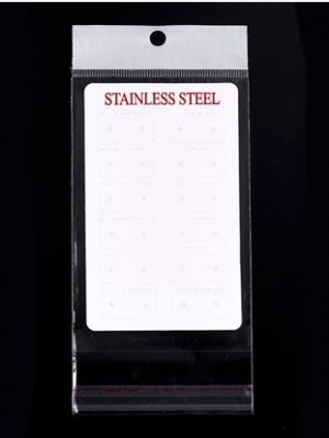 ถุงพลาสติกใส ฝากาว มีรูแขวนหัวมุก ขนาด 8.5x19 ซม. (ส่วนใช้งาน 8.5x13 ซม.) พร้อมการ์ดสีขาว จำนวน 500 เซต พรีออเดอร์