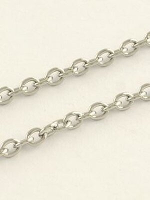 โซ่สแตนเลส แบบห่วง ขนาด 4x3x0.8mm ม้วนยาว 10 เมตร x 5 ม้วน