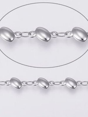 โซ่สแตนเลส 304 เชื่อมเป็นสายเม็ดรี ขนาด 8.5x4x2mm ม้วนยาว 10 เมตร พรีออเดอร์