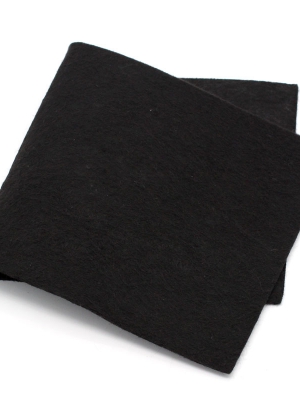 ผ้าสักหลาดอัดแข็งสีดำ หนา 1 มิล ขนาด 30x15cm 1 ชิ้น