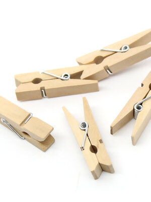 ไม้หนีบผ้าสำหรับหนีบรูป/โน้ต ขนาด 3.5x0.7cm สีไม้ธรรมชาติ จำนวน 500 อัน พรีออเดอร์