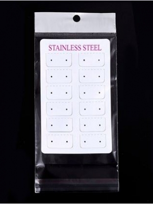 ถุงพลาสติกใส ฝากาว มีรูแขวนหัวมุก ขนาด 8.5x19 ซม. (ส่วนใช้งาน 8.5x13 ซม.) พร้อมการ์ดสีขาว จำนวน 500 เซต พรีออเดอร์