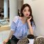เสื้อปาดไหล่แขนสั้น Kathy blouse