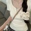 RIBBON street tee เสื้อยืดแขนสั้นกุ้นขอบ สำเนา