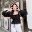 RIYA Blouse top 🥨 เสื้อคอเหลี่ยม แขนจั๊มพ์