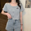 Slim zipper crop top ครอปซิปมินิ