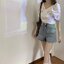 Evis jeans short กางเกงยีนส์ขาสั้น