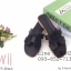 รองเท้าแตะผู้หญิง ตัว H หนัง ปั๊ม พร้อมกล่อง 36-40 สีดำ