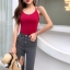 เสื้อสายเดี่ยวไขว้หลัง ฟองน้ำแบบถอดได้