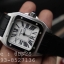 Cartier Santos 100 Watch มีกล่องหนัง พร้อม​อุปกรณ์​