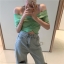 เสื้อครอปไหมพรม Mini crop top