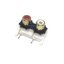 แท็ป Jack RCA 2รู, ตัวนอนหยัก, สีทอง