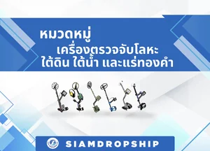 เครื่องตรวจจับโลหะ แบบ ตรวจใต้ดิน และ ในน้ำ