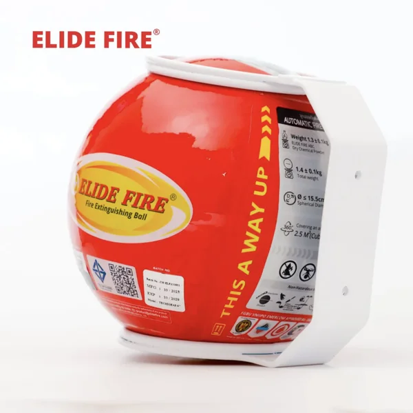 ลูกบอลดับเพลิงอัตโนมัติ ELIDE FIRE ขนาด 1.4 กิโลกรัม Fire Rating 2A 5B 1C 2F รุ่น: TECHIDEAS มอก. 3413-2565 เลขที่ใบอนุญาตมอก. 7091-1/3413 ลูกบอลดับเพลิงอัตโนมัติ ELIDE FIRE ขนาด 1.4 กิโลกรัม Fire Rating 2A 5B 1C 2F รุ่น: TECHIDEAS มอก. 3413-2565 เลขที่ใบอนุญาตมอก. 7091-1/3413