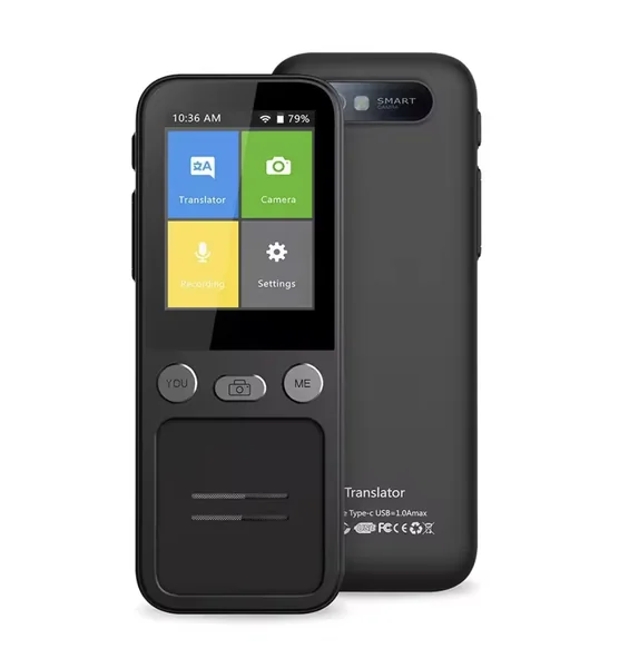 เครื่องแปลภาษา T16 AI แบบเสียงเรียลไทม์ มีขนาดหน้าจอ 2.5 นิ้ว รองรับเมนูภาษาไทย รองรับ WiFi แปล Online 138 ภาษา Offline 16 ภาษา แปลด้วยกล้อง ระบบ WIFI โปรแกรม แปลงค่าเงิน ฝึกภาษา รองรับหูฟังแบบสาย-บลูธูท บอดี้พลาสติก ABS รับประกันศูนย์ไทย 1 ปี เครื่องแปลภาษา T16 AI แบบเสียงเรียลไทม์ มีขนาดหน้าจอ 2.5 นิ้ว รองรับเมนูภาษาไทย รองรับ WiFi แปล Online 138 ภาษา Offline 16 ภาษา แปลด้วยกล้อง ระบบ WIFI โปรแกรม แปลงค่าเงิน ฝึกภาษา รองรับหูฟังแบบสาย-บลูธูท บอดี้พลาสติก ABS รับประกันศูนย์ไทย 1 ปี