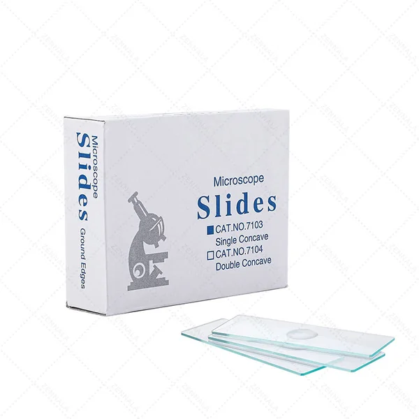 อุปกรณ์ชีววิทยา - เคมี กระจกสไลด์ Microscope แบบ 1 หลุม Single Concave image 5