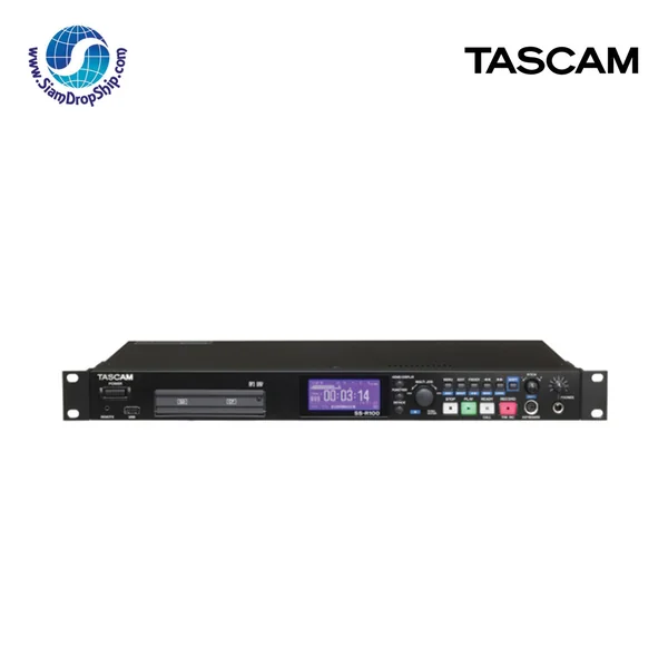 เครื่องเล่นและบันทึกเสียง TASCAM รุ่น SS-R100 USB/SD-CARD ขนาด 482.6×44.5×301mm เครื่องเล่นและบันทึกเสียง TASCAM รุ่น SS-R100 USB/SD-CARD ขนาด 482.6×44.5×301mm