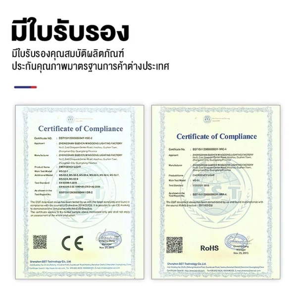 ไฟฉุกเฉิน รับประกัน 1 ปี image 2