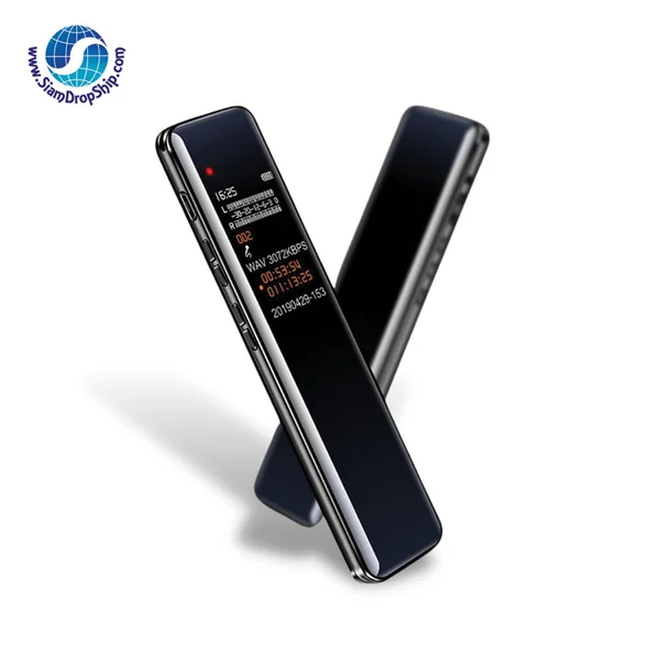 เครื่องบันทึกเสียง GH618 หน้าจอ 0.9 นิ้ว ความจุ 8 GB ขนาด 1.7 x 2.5 x 9.5 cm มาพร้อมไมโครโฟน และ ลำโพงในตัว ใช้งานง่าย มีภาษาไทยติดกับตัวเครื่อง ใช้งานได้ทั้งอัดเสียง และ ฟังเพลง MP3 ในเครื่องเดียว มาพร้อมระบบ Auto Save บันทึกไฟล์แบบอัตโนมัติก่อนแบตหมด