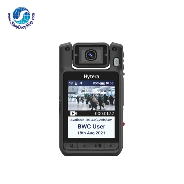 กล้องติดตัวเจ้าหน้าที่ กล้องติดลำตัว Hytera รุ่น VM690 Pro (BWC) เลนส์หมุนได้แนวตั้งสูงสุด 216° กันสั่นแบบไมโคร (MGS) ใช้งานในที่แสงน้อยได้ดี มี GPS และ BDS BWC แบตเตอรี่ 3,500 mAh กล้องติดตัวเจ้าหน้าที่ กล้องติดลำตัว Hytera รุ่น VM690 Pro (BWC) เลนส์หมุนได้แนวตั้งสูงสุด 216° กันสั่นแบบไมโคร (MGS) ใช้งานในที่แสงน้อยได้ดี มี GPS และ BDS BWC แบตเตอรี่ 3,500 mAh