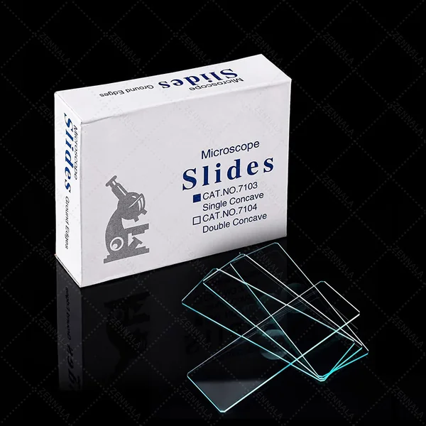 อุปกรณ์ชีววิทยา - เคมี กระจกสไลด์ Microscope แบบ 1 หลุม Single Concave image 8