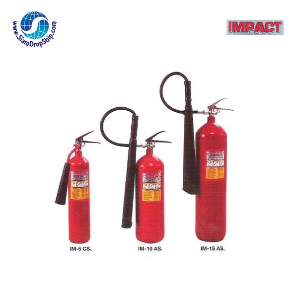 ถังดับเพลิงดับเพลิงชนิดก๊าซคาร์บอนไดออกไซด์ C02 แบรนด์ IMPACT(ถังเหล็ก) ถังดับเพลิงดับเพลิงชนิดก๊าซคาร์บอนไดออกไซด์ C02 แบรนด์ IMPACT(ถังเหล็ก)