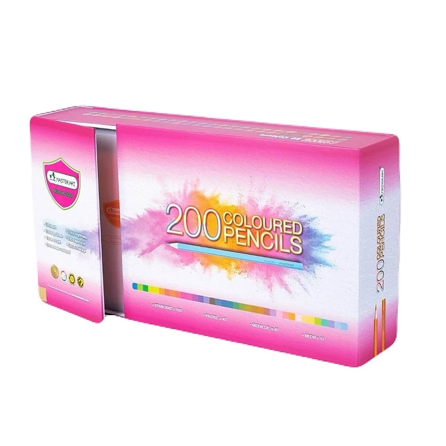 ดินสอสีไม้ มาสเตอร์อาร์ต Master Art รุ่นมาสเตอร์ซีรี่ย์ PREMIUM GRADE 200 สี แท่งยาว