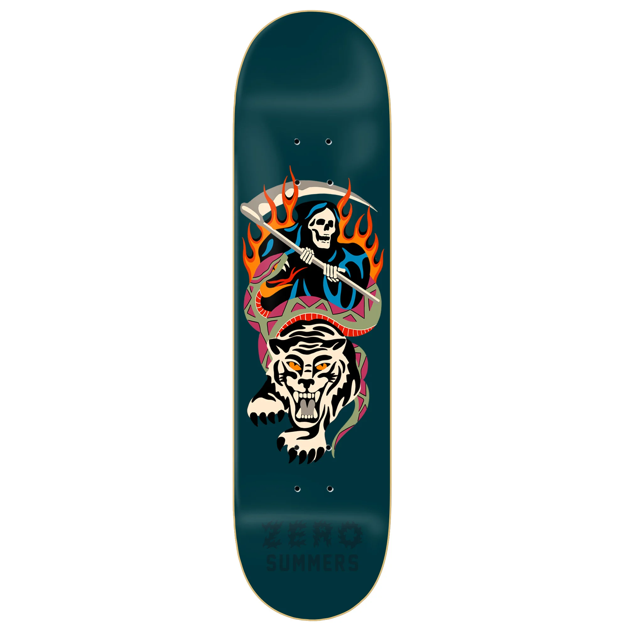 Zero Kanaan White Tiger Skateboard Deck 8.5"