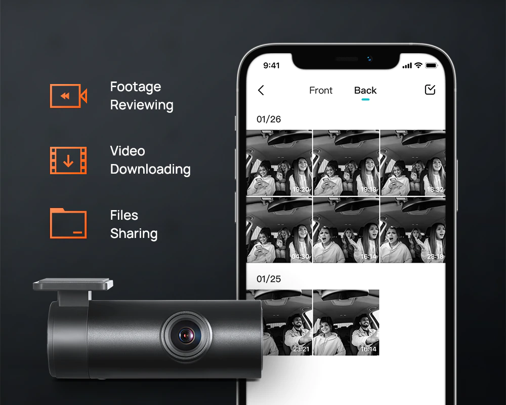 70mai Dash Cam A400 กล้องติดรถยนต์ กล้องหน้า ประกันศูนย์ไทย 1 ปี