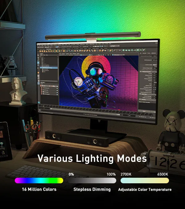 Yeelight LED Screen Light Bar Pro ไฟ LED แขวนคอมพิวเตอร์ อัจฉริยะสามารถปรับแสงสีได้ สินค้ารับประกัน 1 ปี