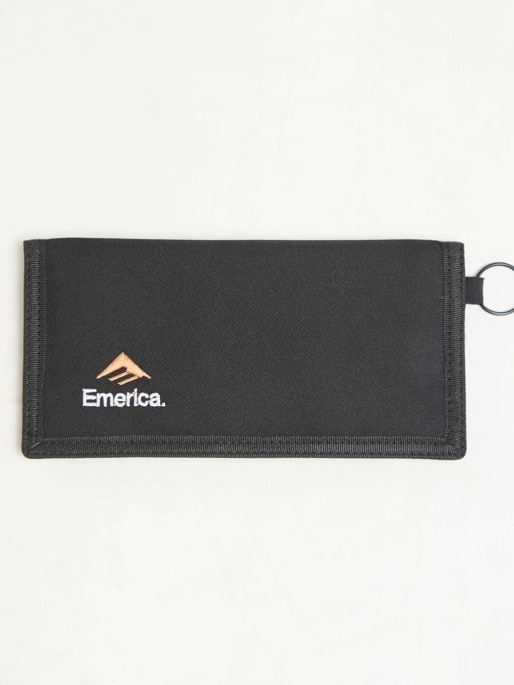 Emerica Black On Black Basic Logo Wallet