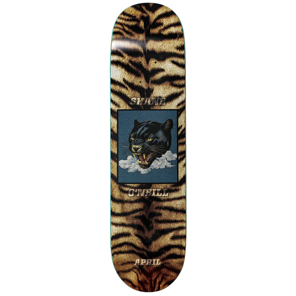 April Shane O'Neill Leopard Skateboard Deck 8"