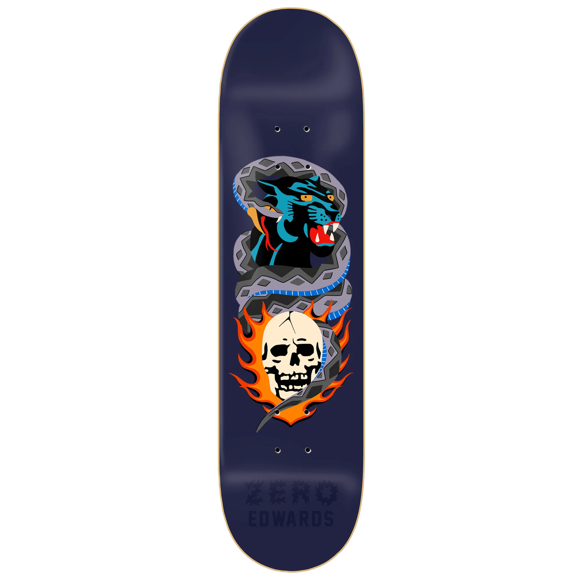 Zero Edwards Black Panther Skateboard Deck 8.25"