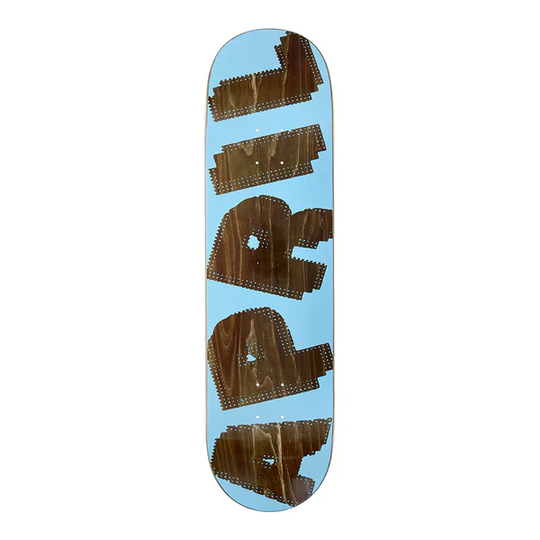 April Halftone Brown/Light Blue Skateboard Deck 8.38"