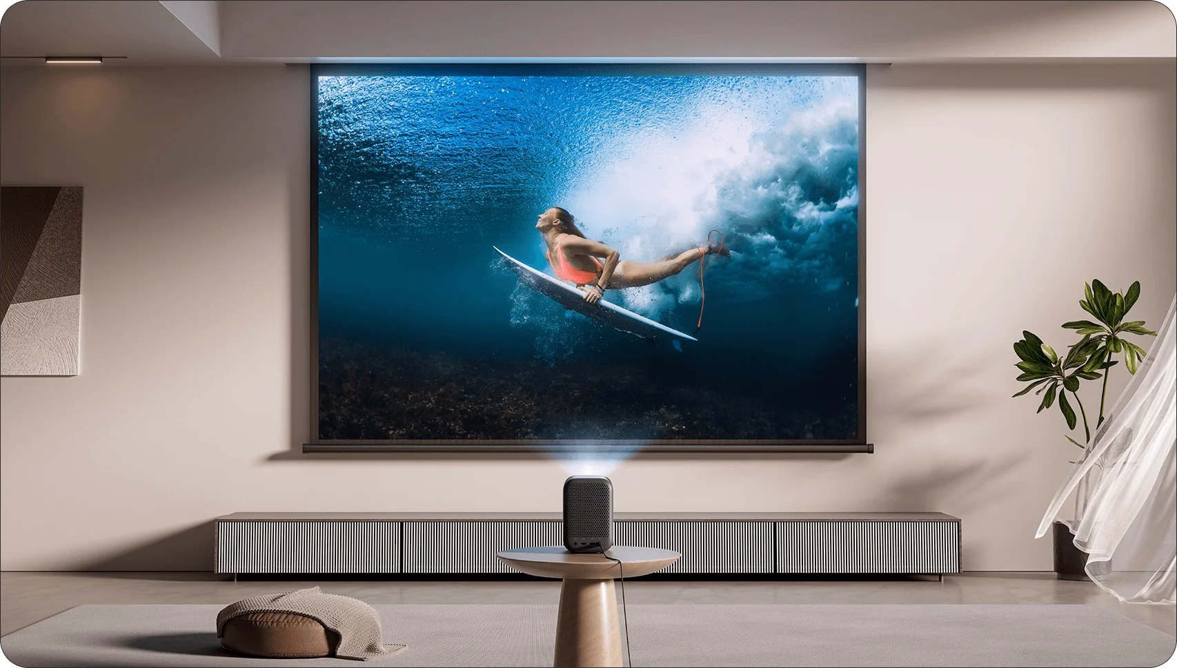 Xiaomi Smart Projector L1 ความคมชัด 1080 P HD รองรับการเล่นไฟล์ 4K สินค้ารับประกัน 1 ปี