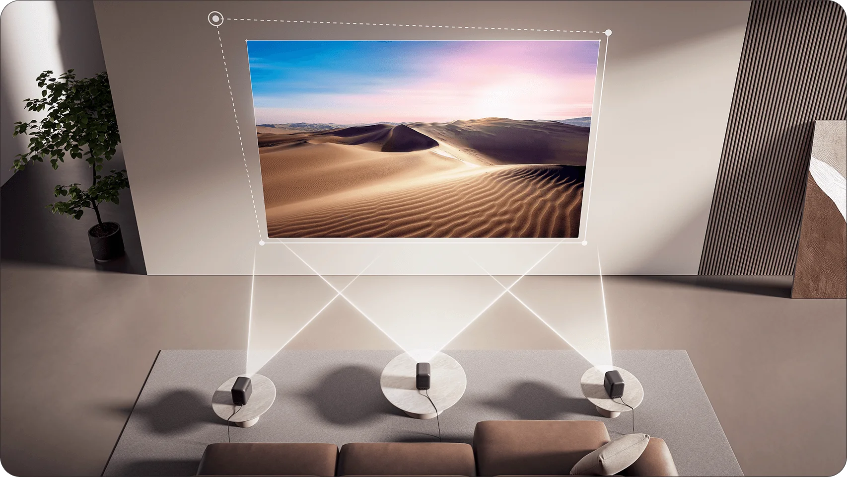 Xiaomi Smart Projector L1 ความคมชัด 1080 P HD รองรับการเล่นไฟล์ 4K สินค้ารับประกัน 1 ปี