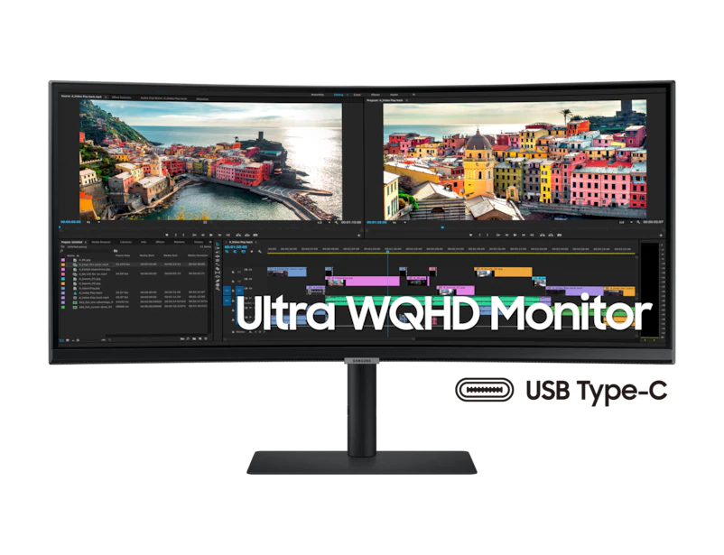 SAMSUNG LS34A650UXEXXT 34" Ultra WQHD Monitor พร้อม 1000R Curved Display รับประกันสินค้า 3 ปี