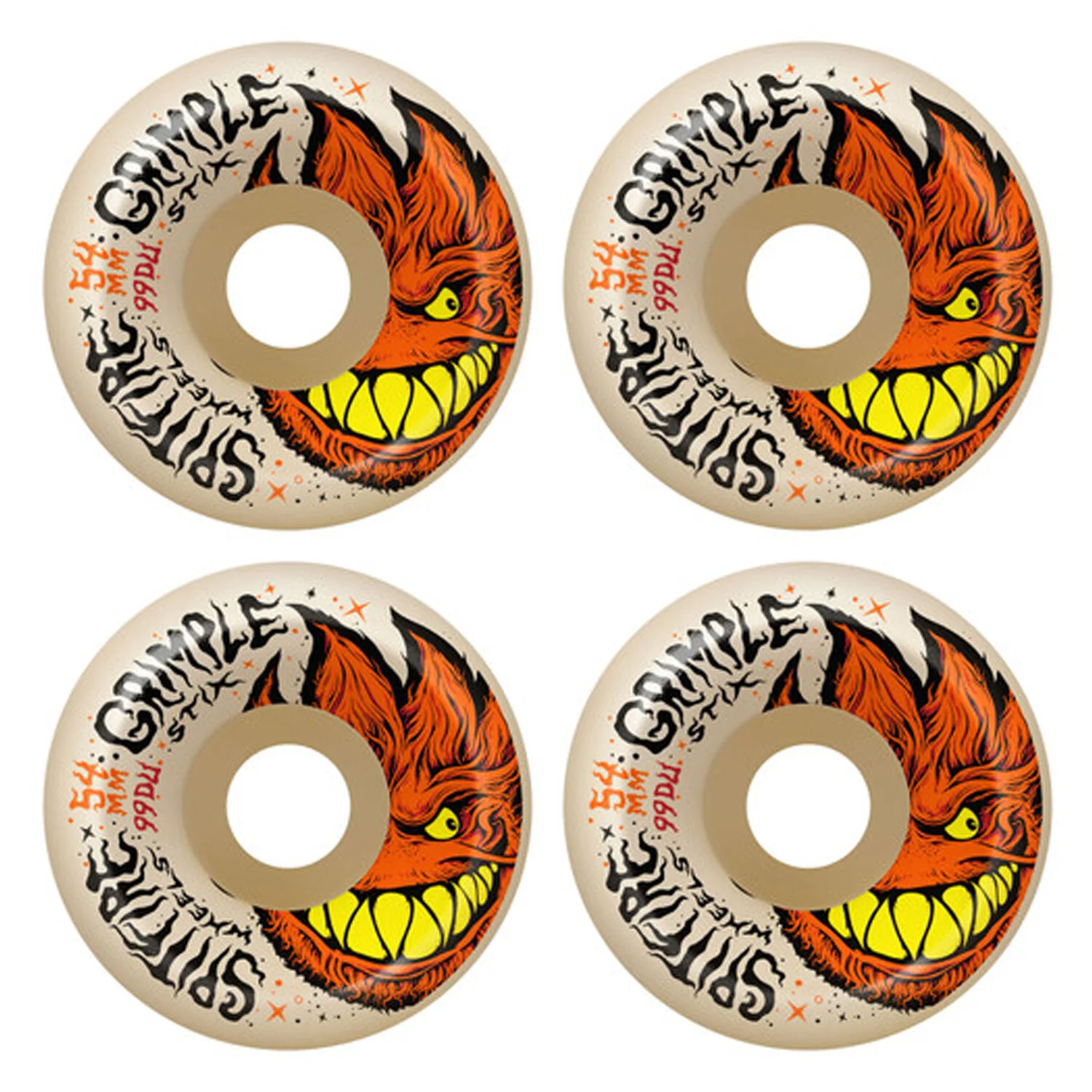 SPITFIRE X GRIMPLE GRIMPLEHEAD F4 99D LOCK-IN FULL Natural 54MM