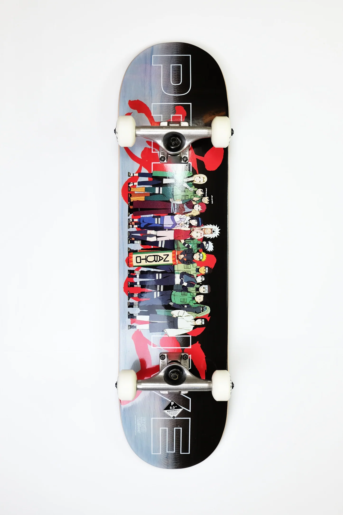 Primitive x Naruto Team Leaf Village Skateboard Complete 8.125"